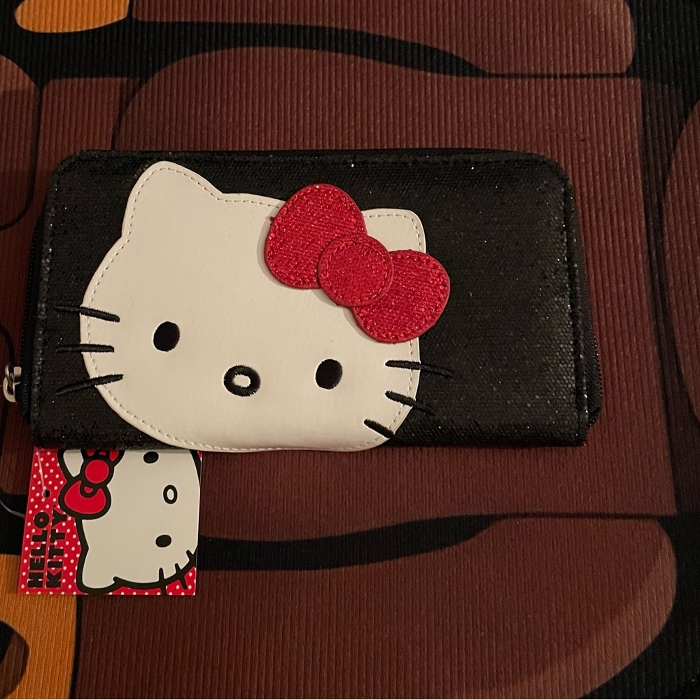HELLO KITTY BLACK LONG WALLET BY: SANRIO